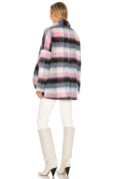 Shop Amanda Uprichard Cardi In Pink Ivory Black