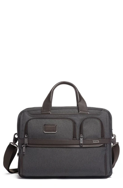 Shop Tumi Alpha 3 Expandable Organizer Laptop Briefcase In Anthracite