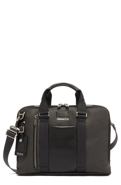 Shop Tumi Alpha Bravo Aviano Slim Briefcase In Graphite