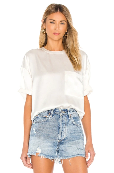 Shop Anine Bing Teagan Top In Ivory