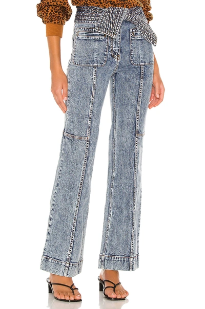 Shop Ulla Johnson Wade Jean. - In Medium Acid Wash