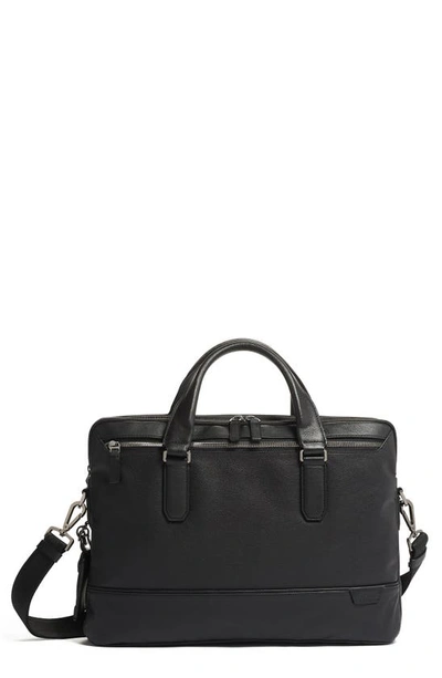 Shop Tumi Sycamore Slim Leather Briefcase In Black