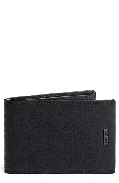 Shop Tumi Nassau Slim Leather Wallet In Black Texture