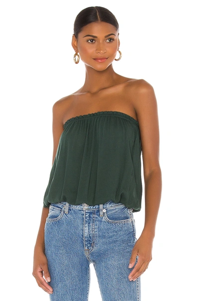 Shop Indah Gemma Solid Tube Top In Kelp