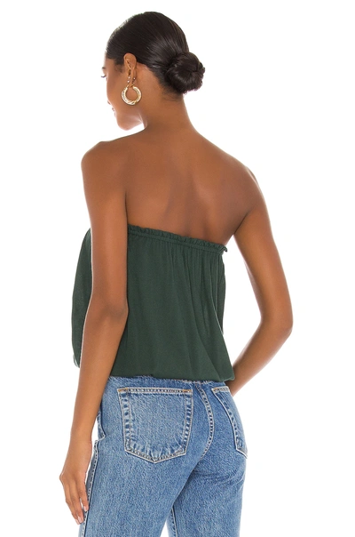 Shop Indah Gemma Solid Tube Top In Kelp