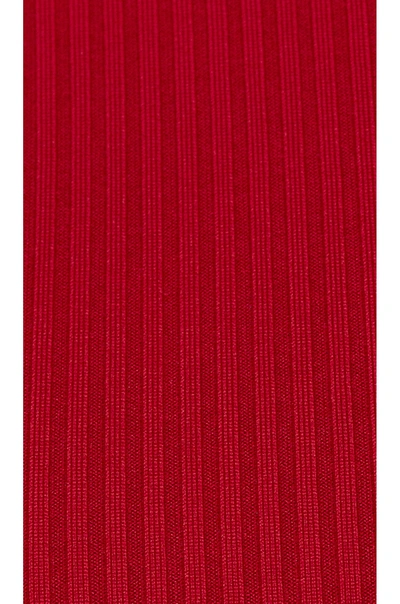 Shop Year Of Ours Ribbed Chevron Legging In Deep Red