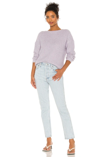 Shop Bb Dakota Knit's A Look Sweater In Pale Lavender