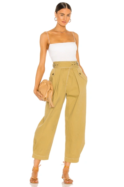 Enza Costa Supima Cotton Essential Strappy Tank In White In White