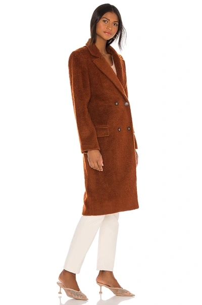 Shop Astr Blair Coat In Warm Cinnamon