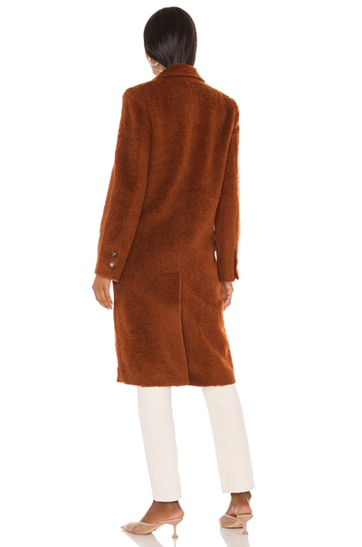 Shop Astr Blair Coat In Warm Cinnamon