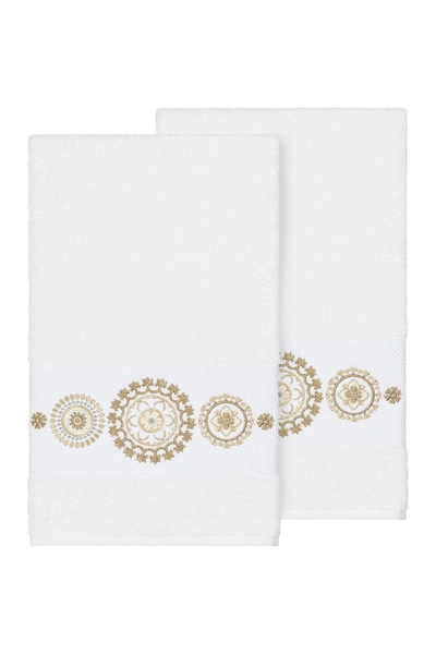 Shop Linum Home Isabell Embellished Bath Towel In White