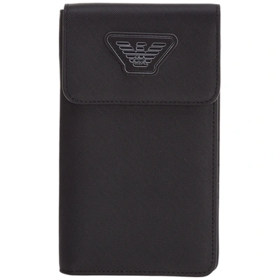 Shop Emporio Armani Men's Wallet Credit Card In Black