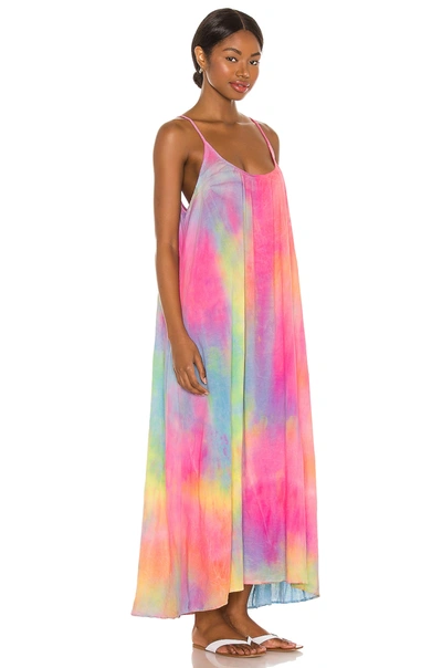 Shop 9 Seed Tulum Maxi Dress In Neon Tie Dye