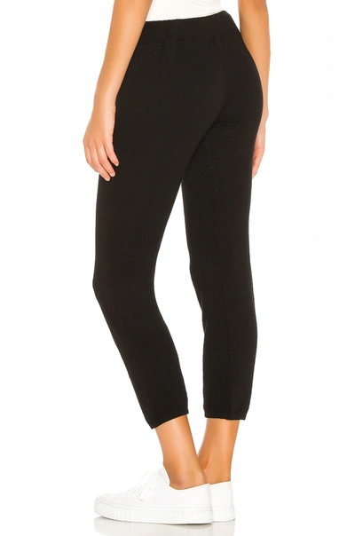 Monrow Supersoft Vintage Sweatpant In Black