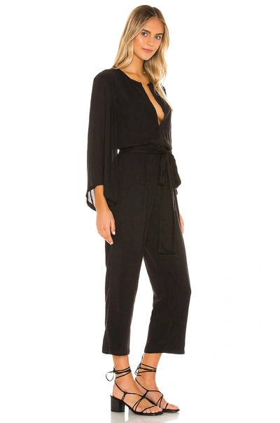 Shop Indah Mazie 70s Jumpsuit In Black