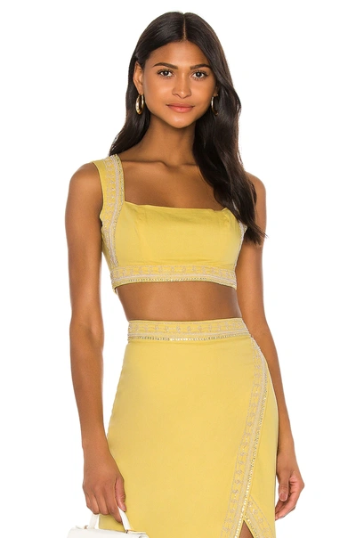 Shop Song Of Style Bertha Top In Lemon Yellow