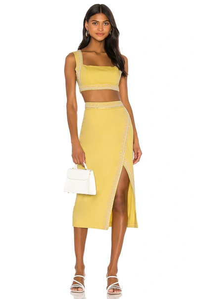 Shop Song Of Style Bertha Top In Lemon Yellow