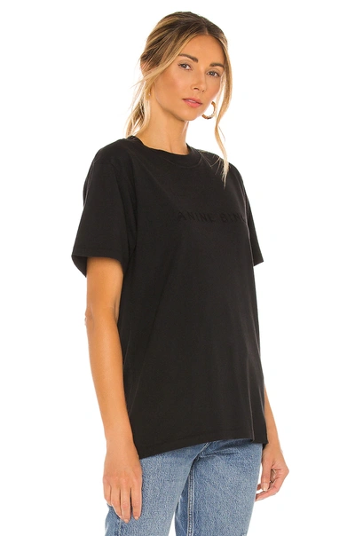 Shop Anine Bing Lili Tee In Tonal Black