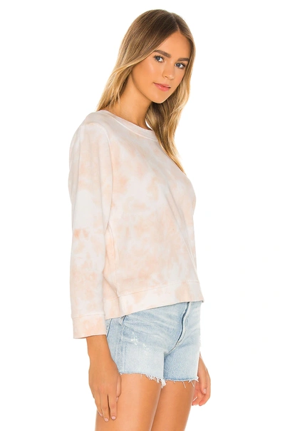Shop 525 America 2 Way U-v Sweatshirt In Peach Haze Multi