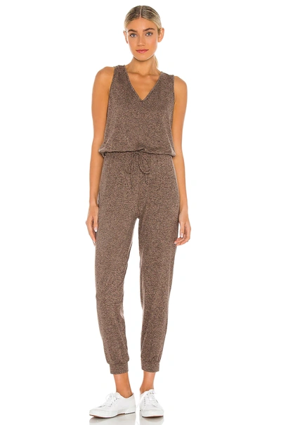 Shop Lanston Naked Jumpsuit In Taupe
