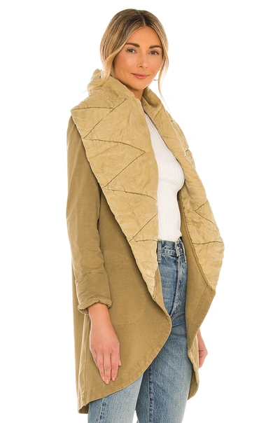 Shop Yfb Clothing Lanie Jacket In Cactus Pigment Wash