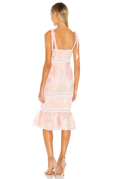 Shop Nbd Regina Midi Dress In Nude Pink