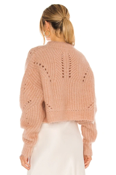 Shop Anine Bing Jordan Sweater In Peach