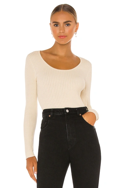 Shop Rolla's Classic Rib Sweater In Natural