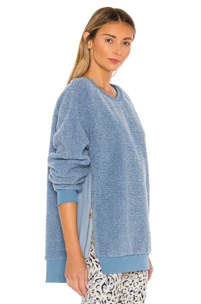 Shop Varley X Revolve Oakden Pullover In Faded Denim