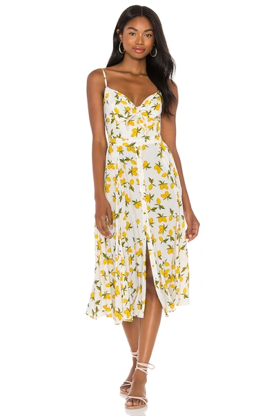 Shop Yumi Kim Pretty Woman Dress In Lemon Ivory