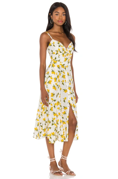 Shop Yumi Kim Pretty Woman Dress In Lemon Ivory