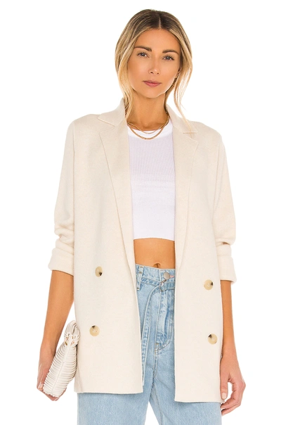 Shop Vince Belted Sweater Coat In Shell
