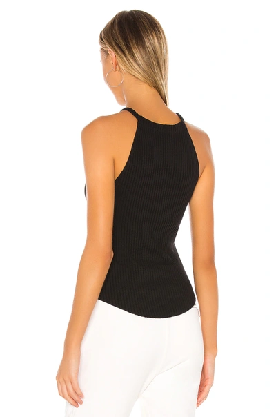 Shop The Range Vital Rib Braided Tank In Jet Black