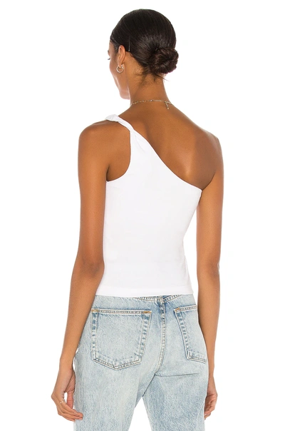 Shop Lovers & Friends Twisted One Shoulder Tank In White
