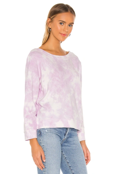 Shop 525 America 2 Way U-v Sweatshirt In Electric Lilac