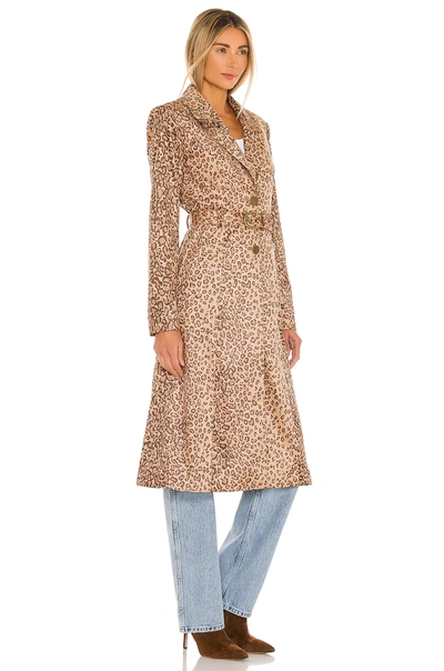 Shop House Of Harlow 1960 X Revolve Perry Belted Coat In Brown Leopard Multi