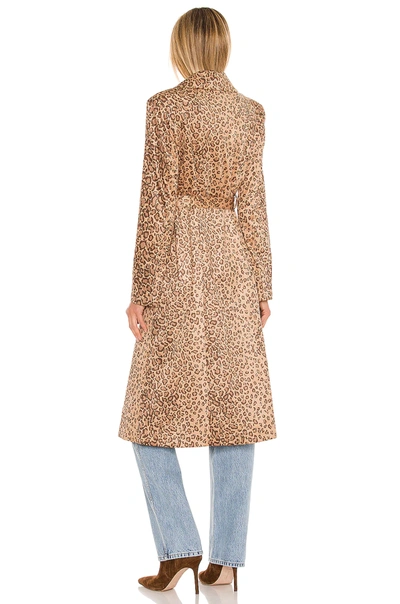 Shop House Of Harlow 1960 X Revolve Perry Belted Coat In Brown Leopard Multi