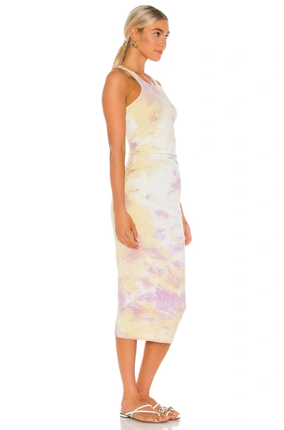 Shop Michael Stars X Revolve Tie Dye Midi Dress In Lilac & Volt