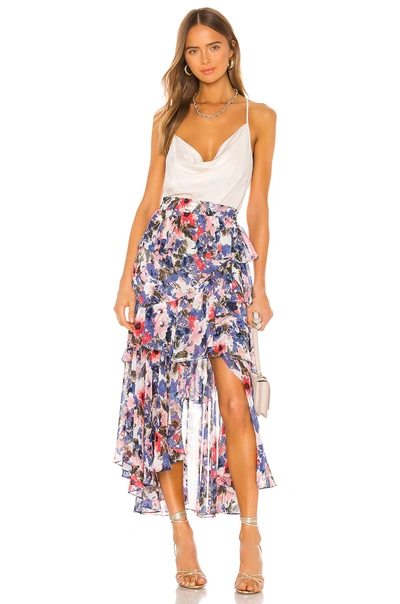 Shop Misa X Revolve Joseva Skirt In Tie Dye Floral
