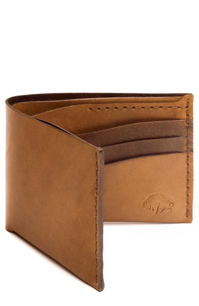 Shop Ezra Arthur No. 8 Leather Wallet In Whiskey