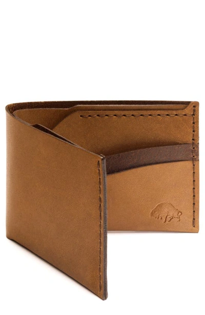 Shop Ezra Arthur No. 6 Leather Wallet In Whiskey