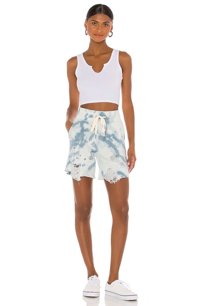 Shop N:philanthropy Coco Short In Sky Cashmere Tie Dye