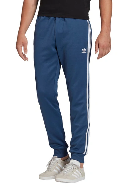 Adidas Originals Adidas Men's Originals Fleece 3-stripe Slim Track Pants In  Night Marine | ModeSens