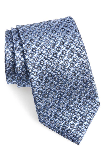 Shop Nordstrom Men's Shop Nordstrom Neat Silk Tie In Light Blue