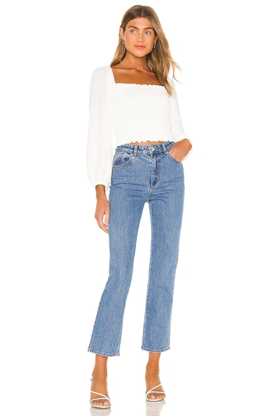 Show Me Your Mumu Mindy Top In White