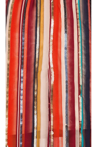 Shop House Of Harlow 1960 X Revolve Roksana Blouse In Red Multi Stripe