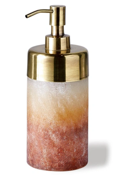 Shop Michael Aram Torched Lotion Dispenser In Amber
