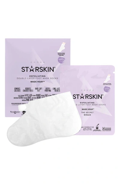 Shop Starskin Magic Hour Exfoliating Double-layer Foot Mask Socks