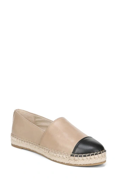 Shop Sam Edelman Krissy Espadrille Flat In Classic Nude/ Black Leather