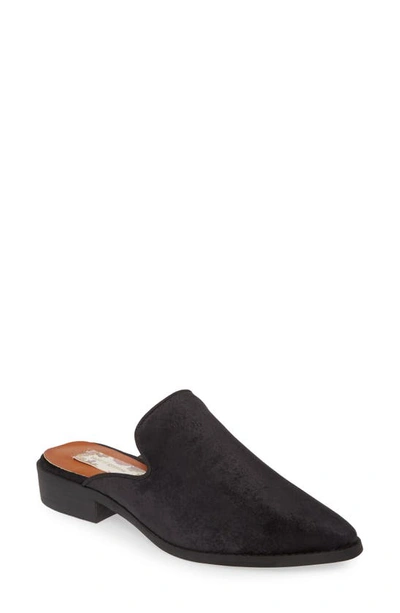 Shop Band Of Gypsies Skipper Velvet Mule In Black